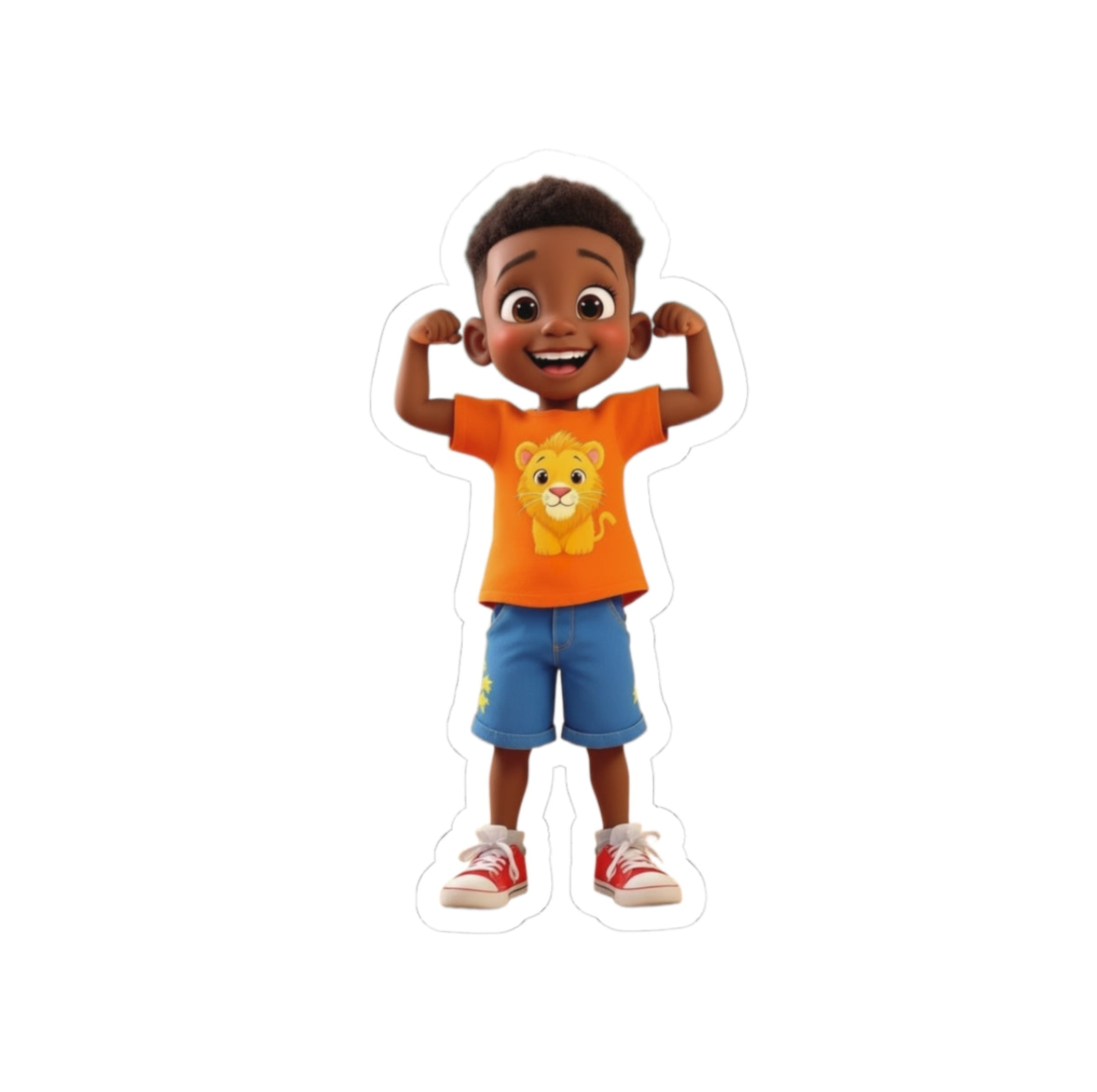 Sticker cut outs— Cute Kids Character Decal for Laptops, Water Bottles & Notebooks