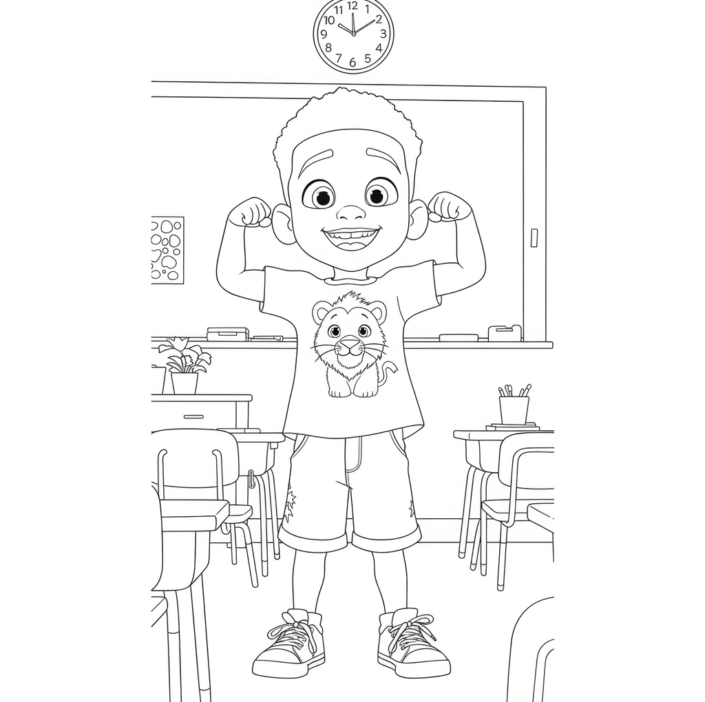 Coloring Book- The Boy Named Iron